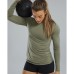 Футболка с длинным рукавом TYR Women's ClimaDry Raglan Long Sleeve Tee - Solid/Heather